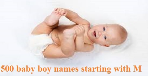 500 baby boy names starting with M