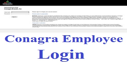 Conagra Employee Login
